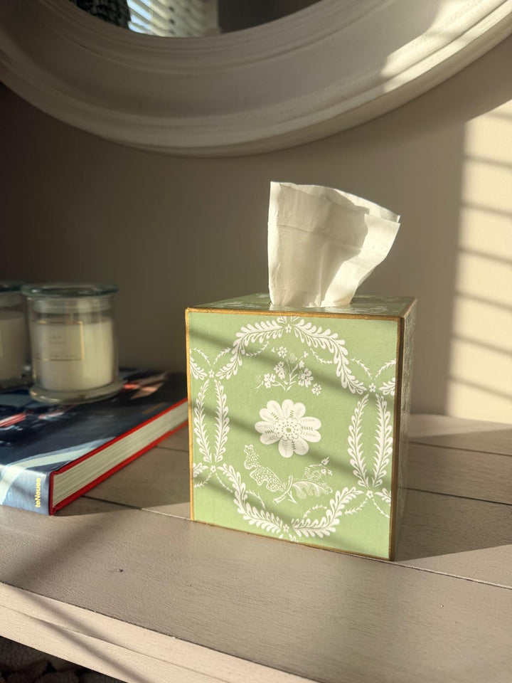 Sage Provencial Tissue Box Cover
