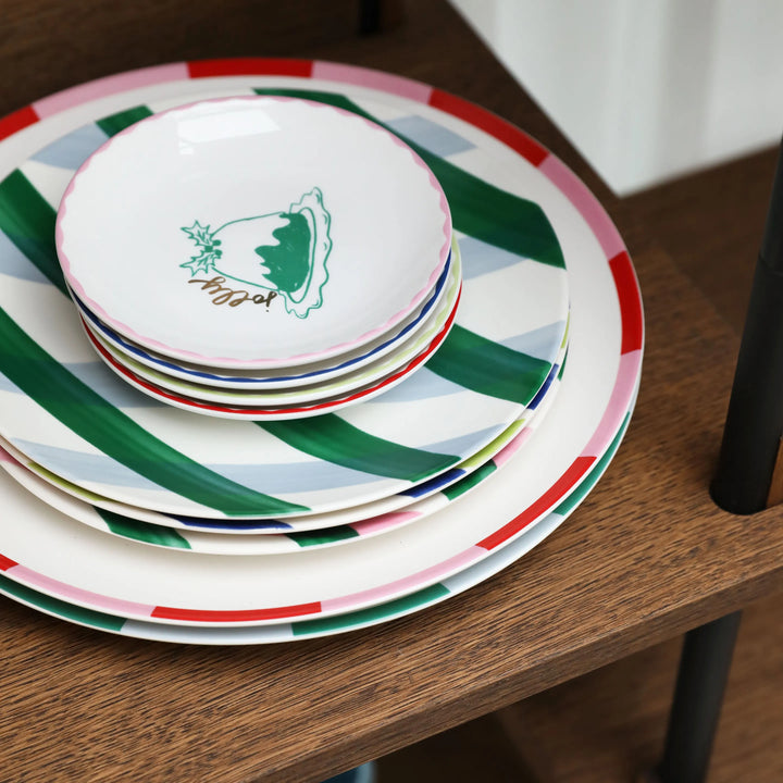 Small Christmas bliss plates  set of 4