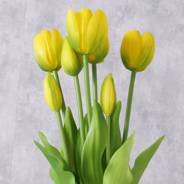 Faux Yellow Tulip Stems