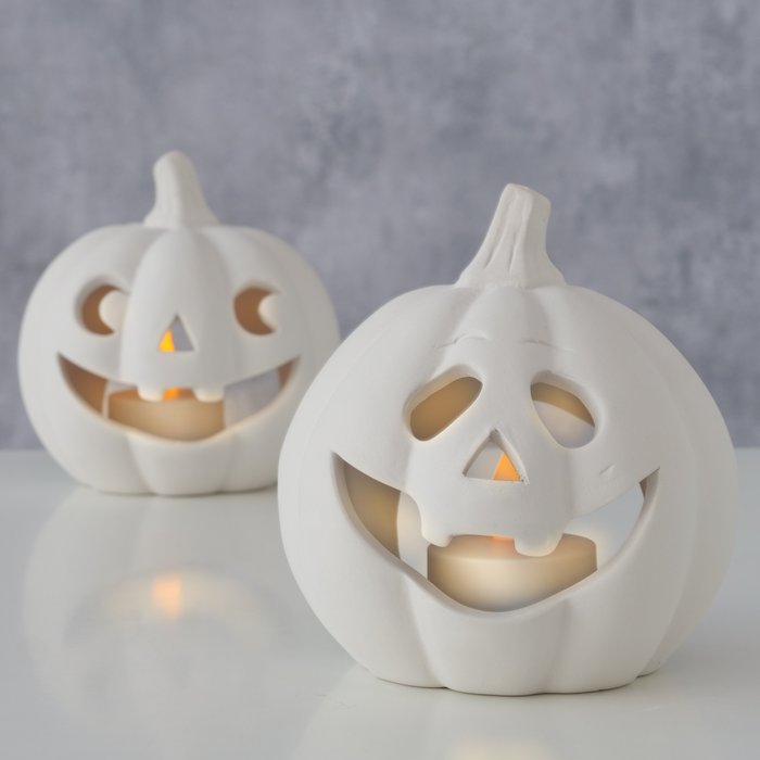 Moon pumpkin tealight holder
