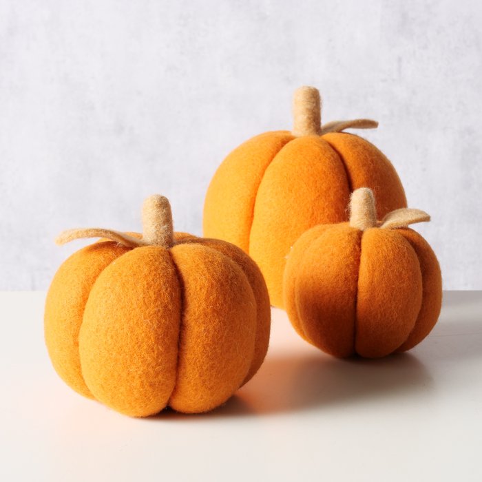 Orange Pumpkin set of 3