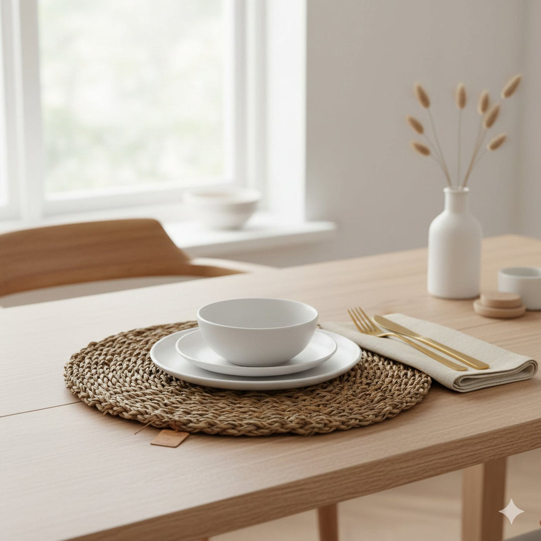 Round Seagrass Woven Placemat