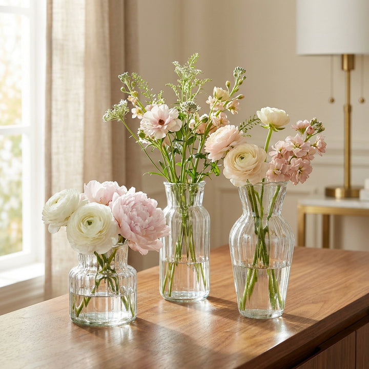Till Bud Glass Vases, Set of 3