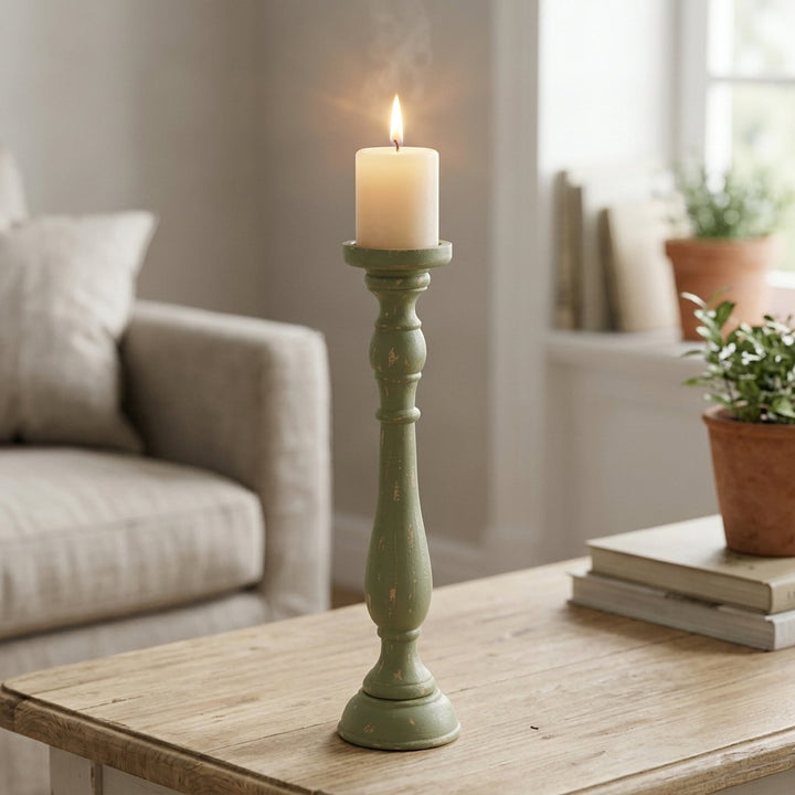 Pallan Green Candle Holder
