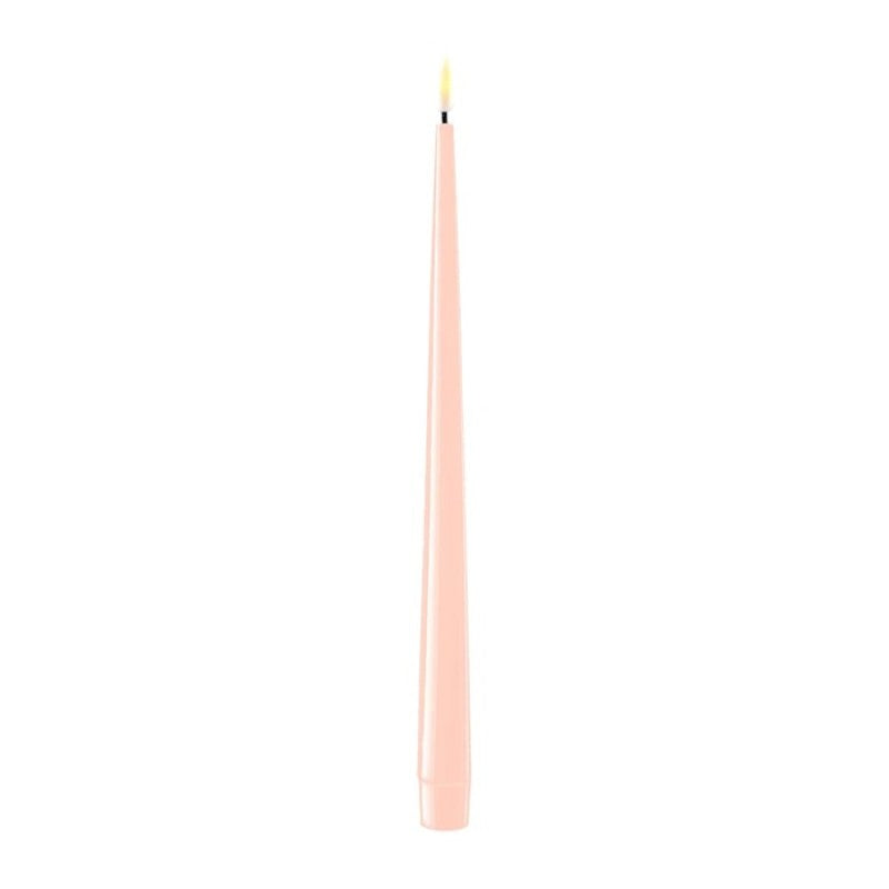 Light Pink LED Dinner Candle, 2,2 x 28 cm