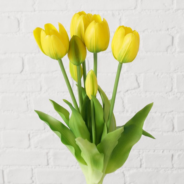 Faux Yellow Tulip Stems