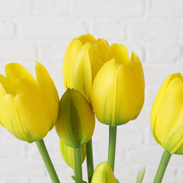 Faux Yellow Tulip Stems