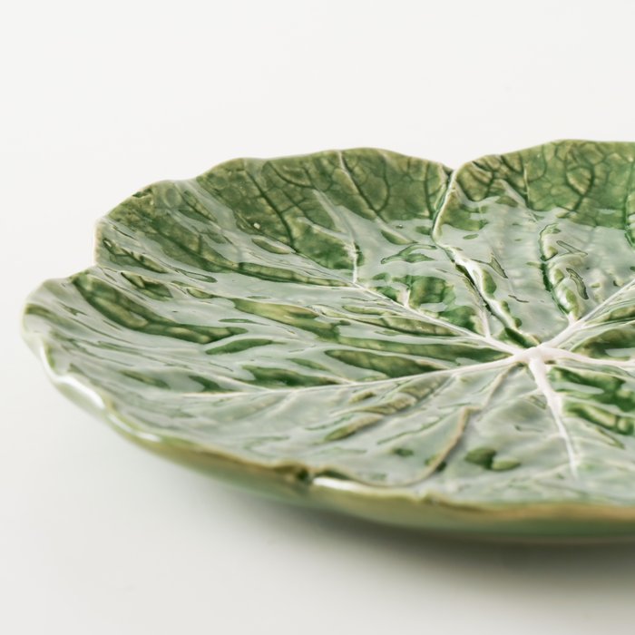 Green Cabbage Plate, Set of 2