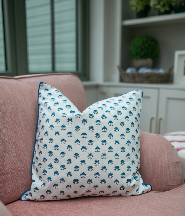 Clover Blue Cushion Cover