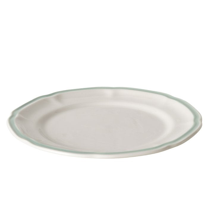 Turquoise rimmed Plate – 21 cm Set of 6