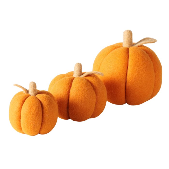 Orange Pumpkin set of 3