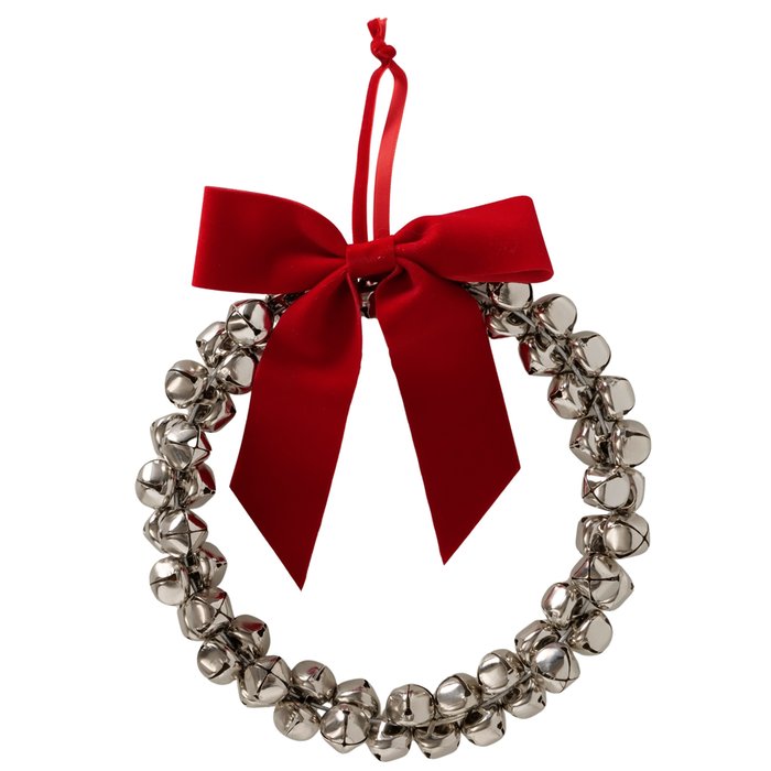Silver Bell Wreath 20cm