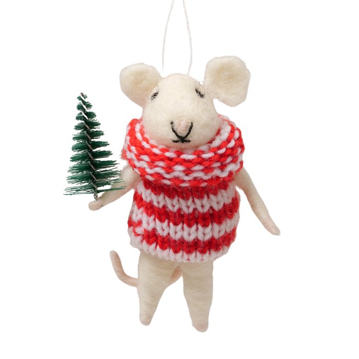 Felt Christmas Mouse