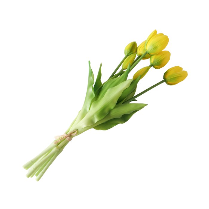Faux Yellow Tulip Stems
