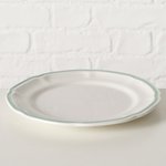 Turquoise rimmed Plate – 21 cm Set of 6