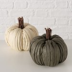 Set of 2 decorative Pumpkins