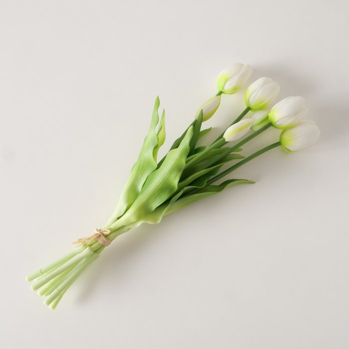 Faux White Tulip Stem