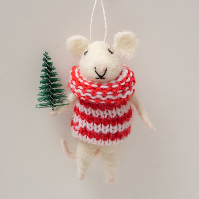 Felt Christmas Mouse