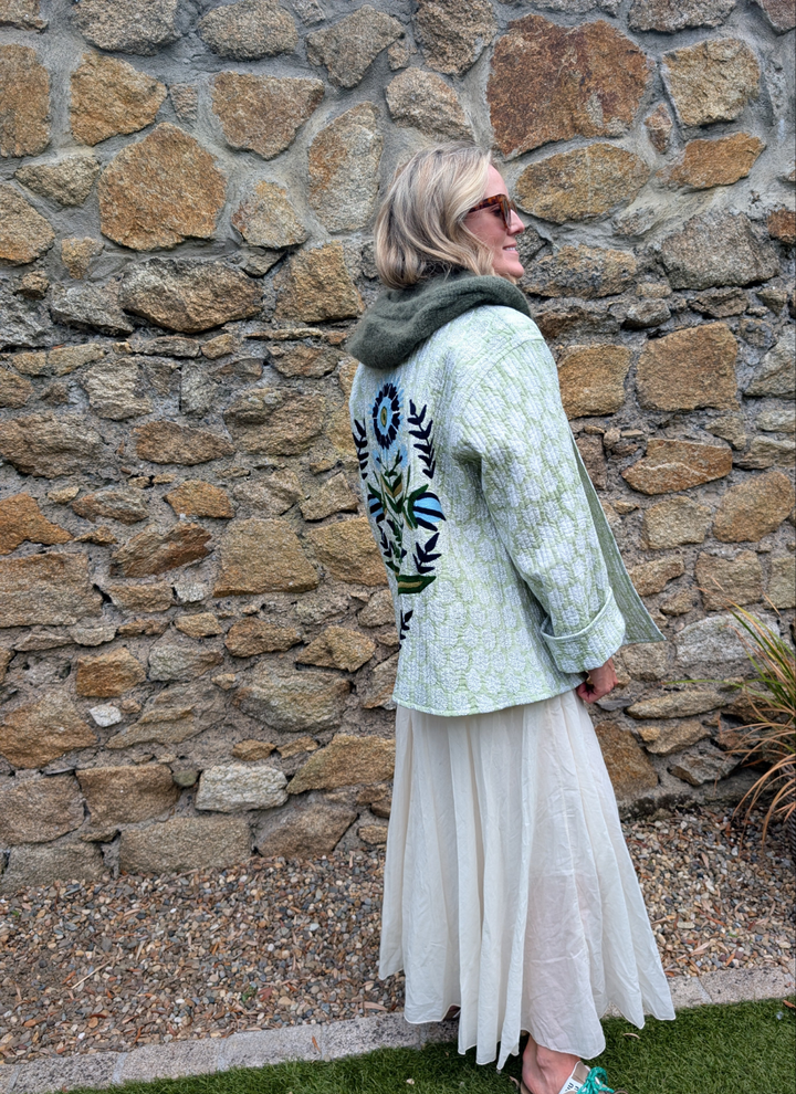 Lory Green Quilted Jacket