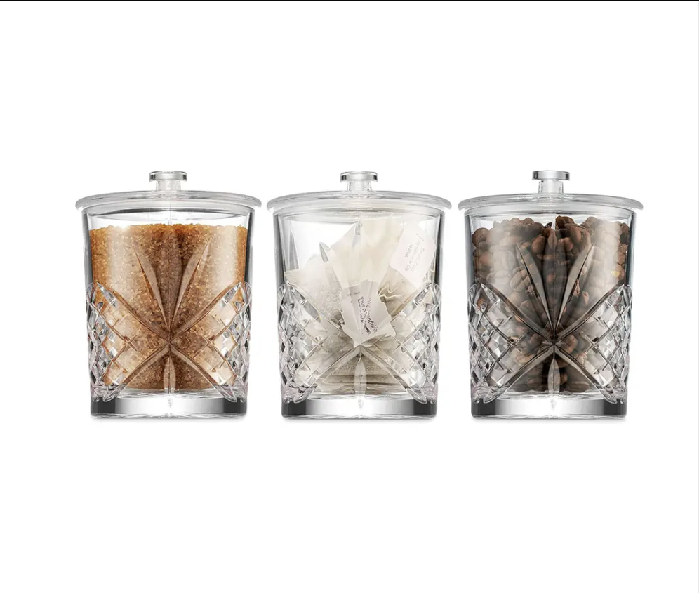 Set of 3 Acrylic Canisters