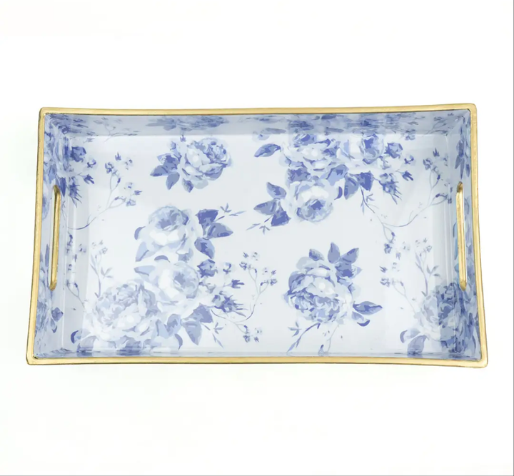 Blue rose vanity Tray