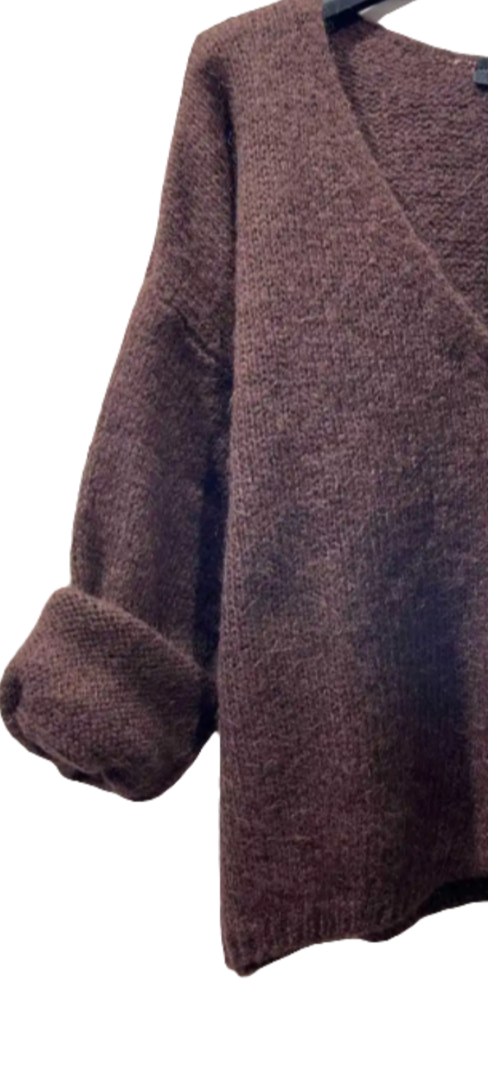 Mohair Knitted Cardigan