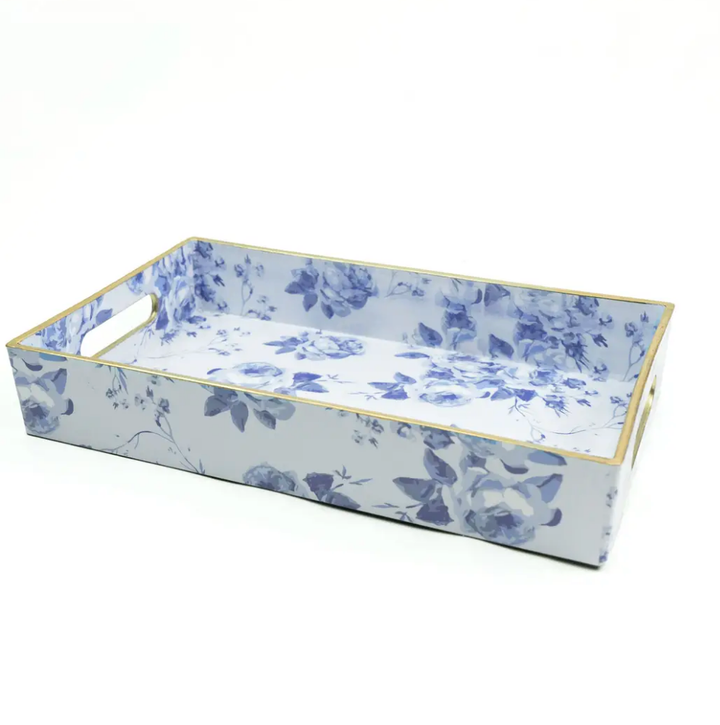 Blue rose vanity Tray