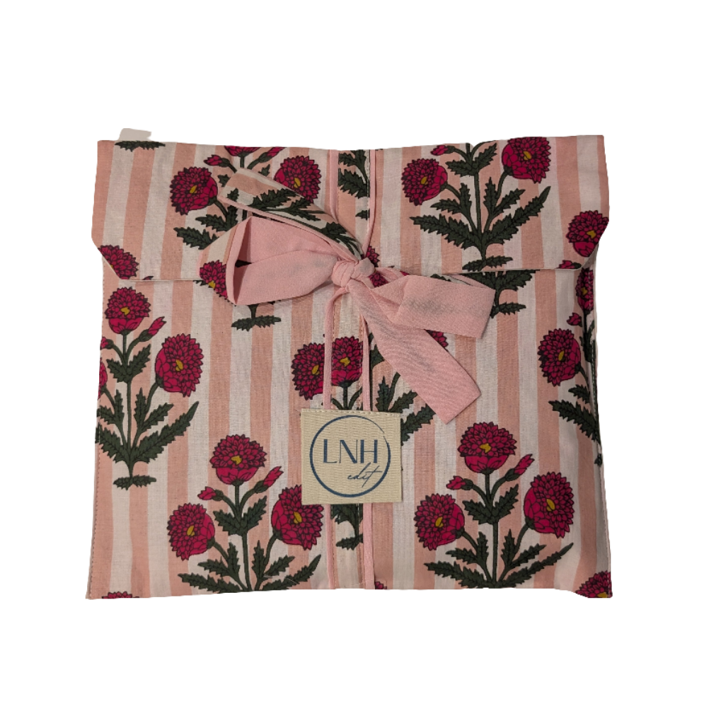 Amie Pink Pyjama Set, Long-Pyjamas-LNH Edit