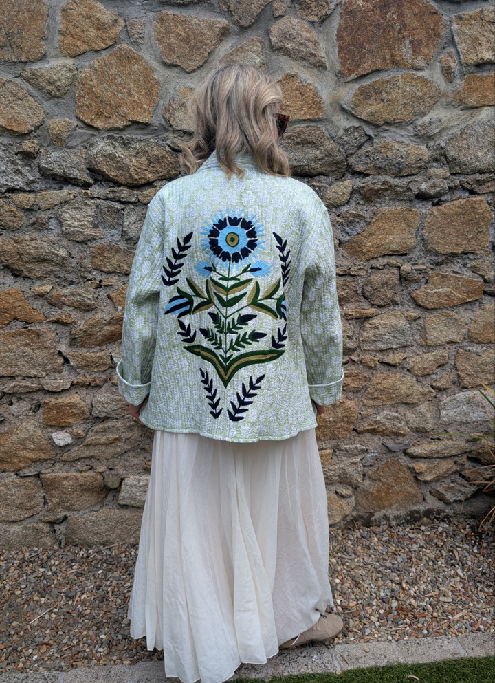 Lory Green Quilted Jacket