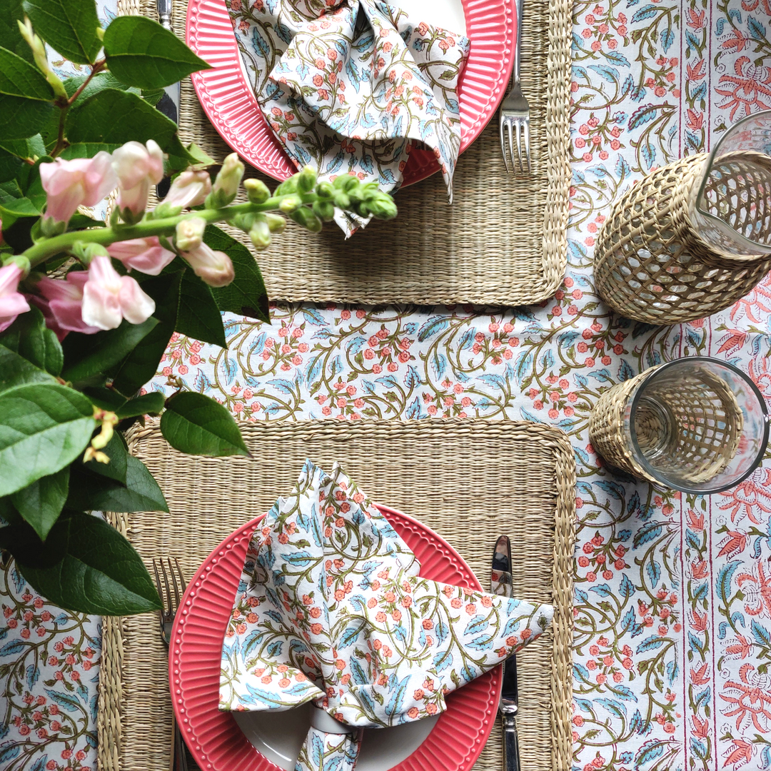 Rosie XL Round Tablecloth-Tablecloths-LNH Edit