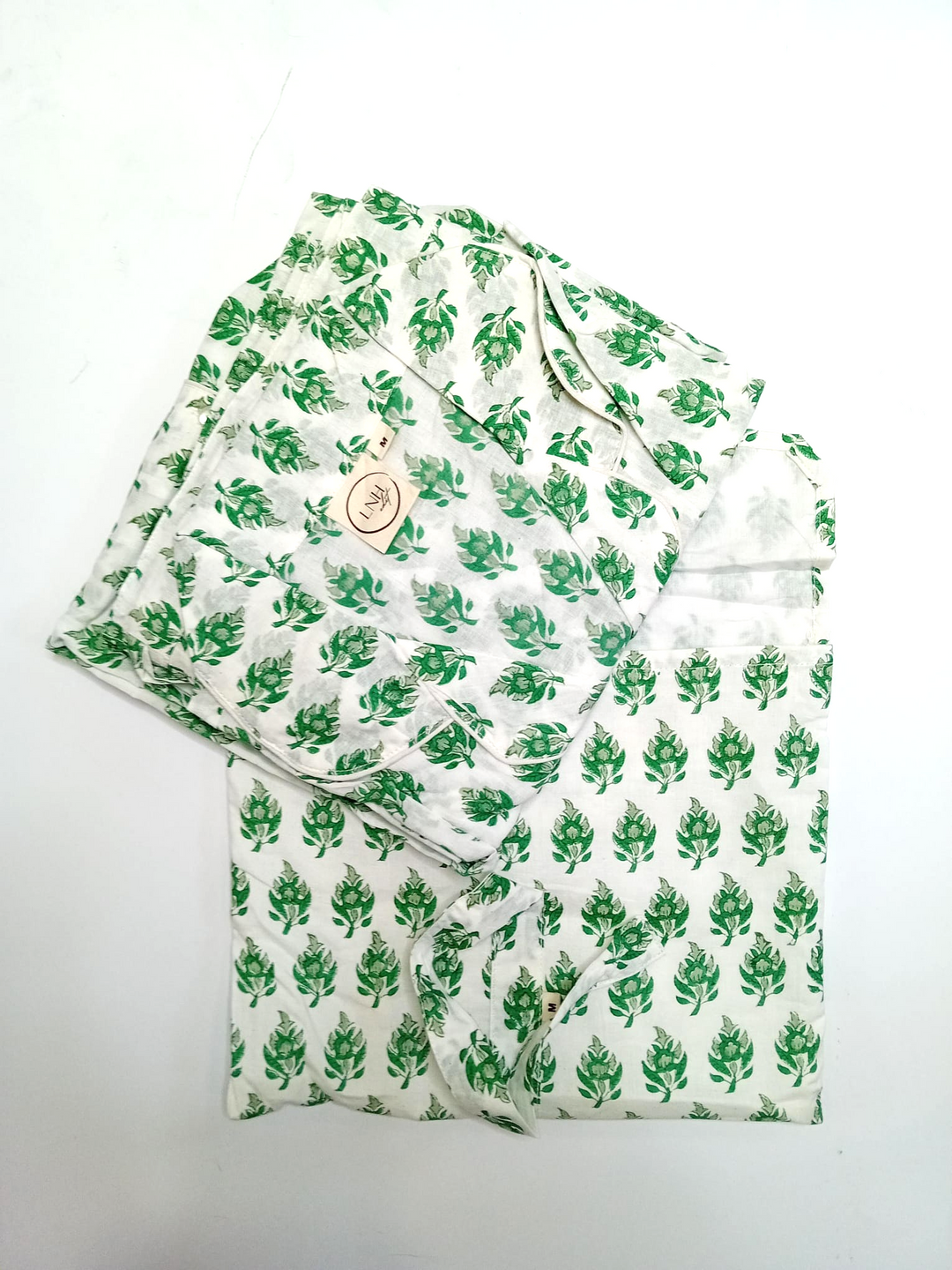 Hadley Green Print Pyjama Set-Pyjamas-LNH Edit