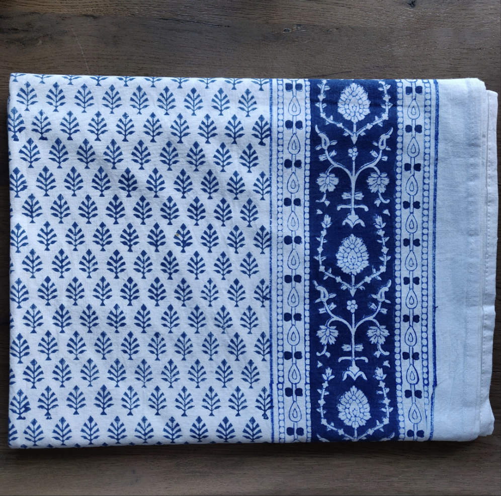 Sofia Blue XL Tablecloth-Tablecloths-LNH Edit