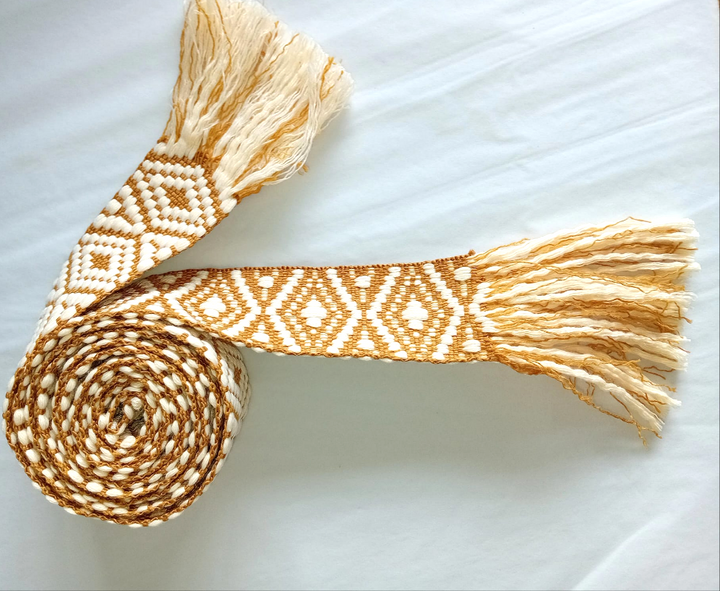 Ochre woven belt-Sashes-LNH Edit