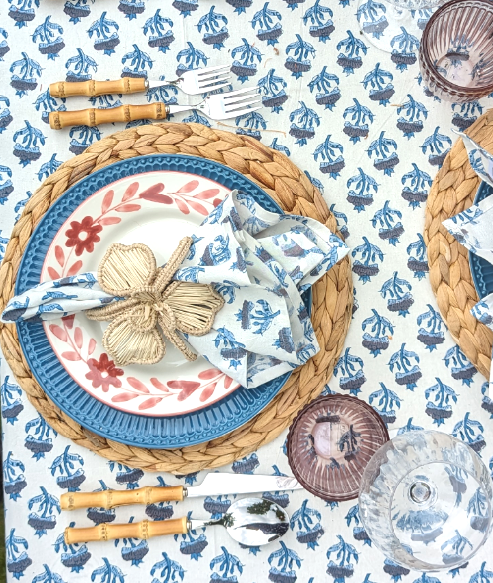 Hilary Round Tablecloth-Tablecloths-LNH Edit