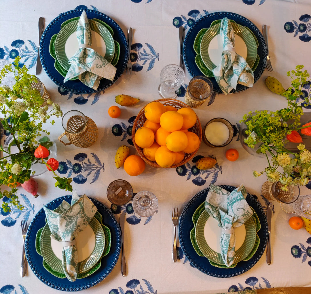 Dusty Green Alice Desert/ Lunch Plate , Set of 6