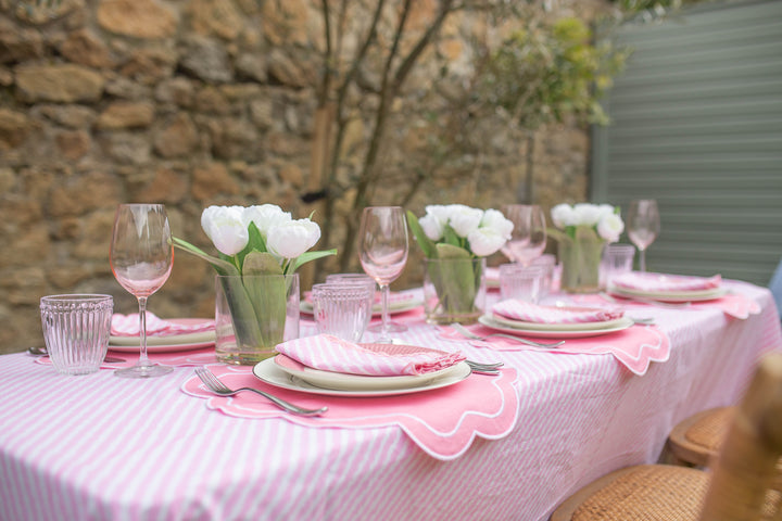 Maya Pink Rectangular Tablecloth