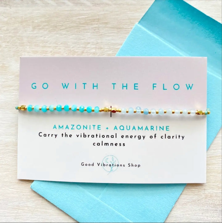 Go With the Flow , Gemstone Bracelet