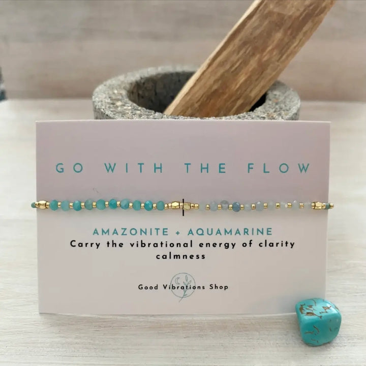 Go With the Flow , Gemstone Bracelet