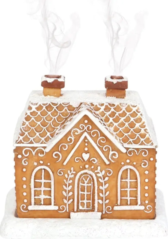 Gingerbread House Incense cone burner