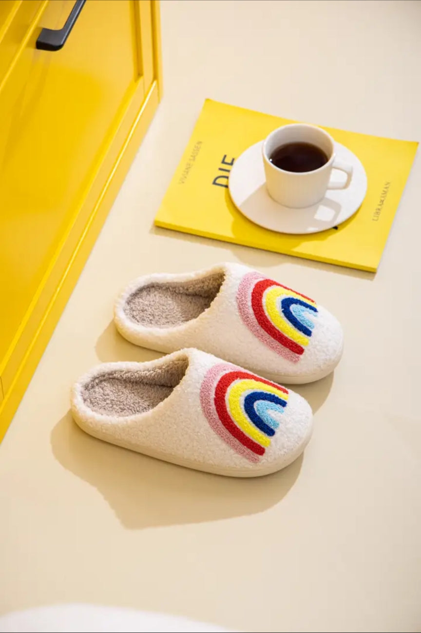 Rainbow Fluffy Slipper