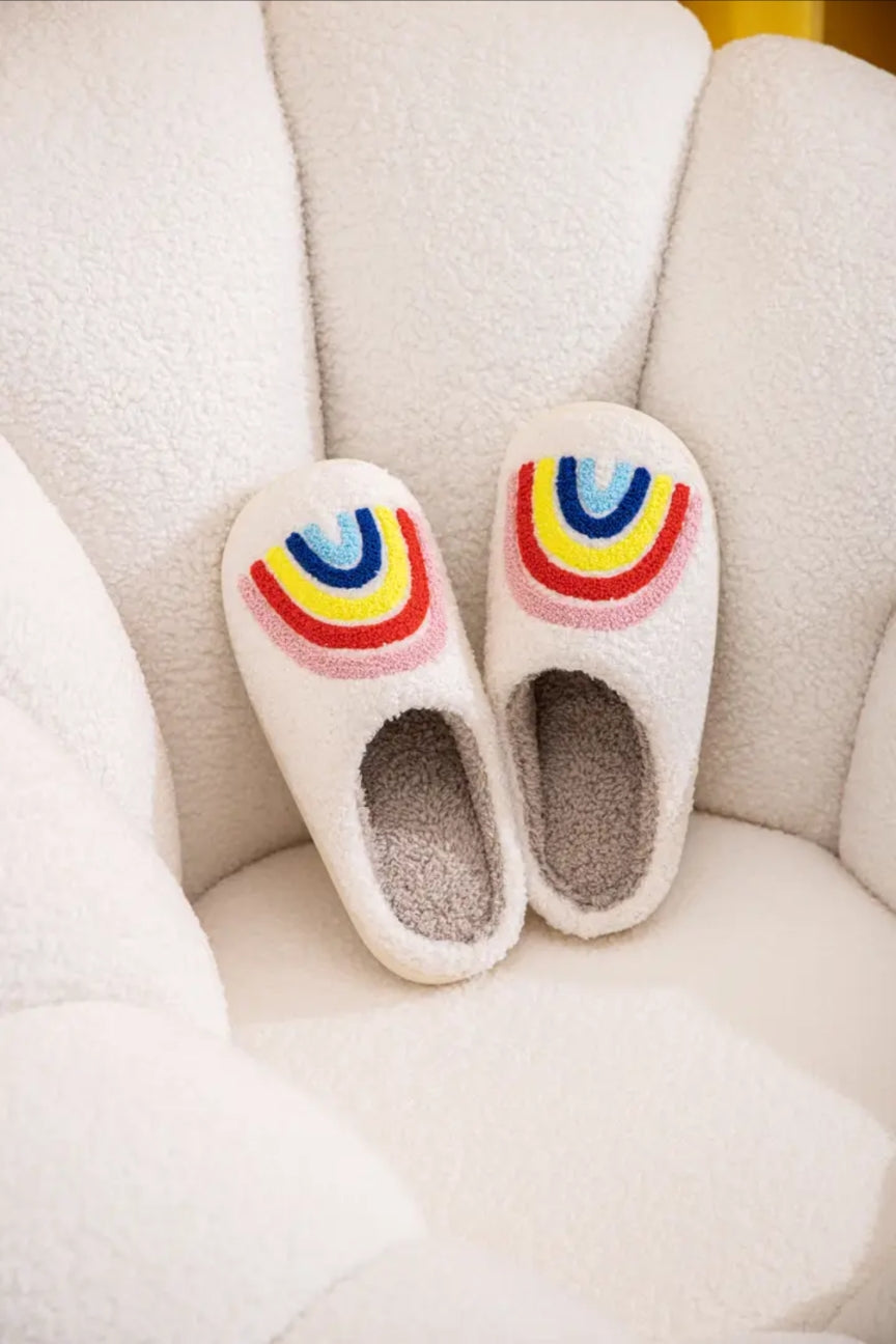 Rainbow Fluffy Slipper