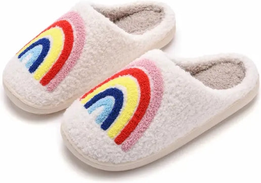 Rainbow Fluffy Slipper