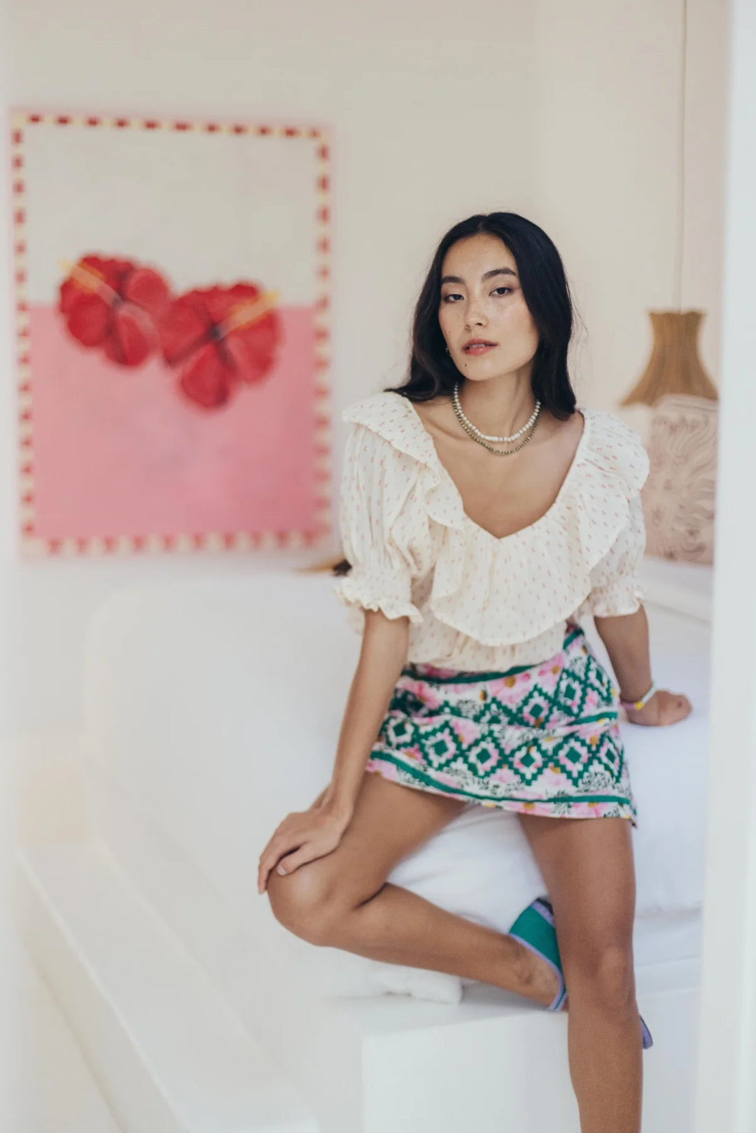 Kitty Embroidered Skirt