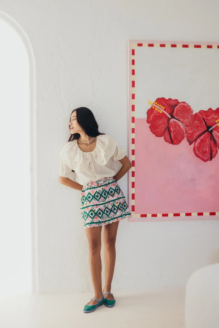 Kitty Embroidered Skirt