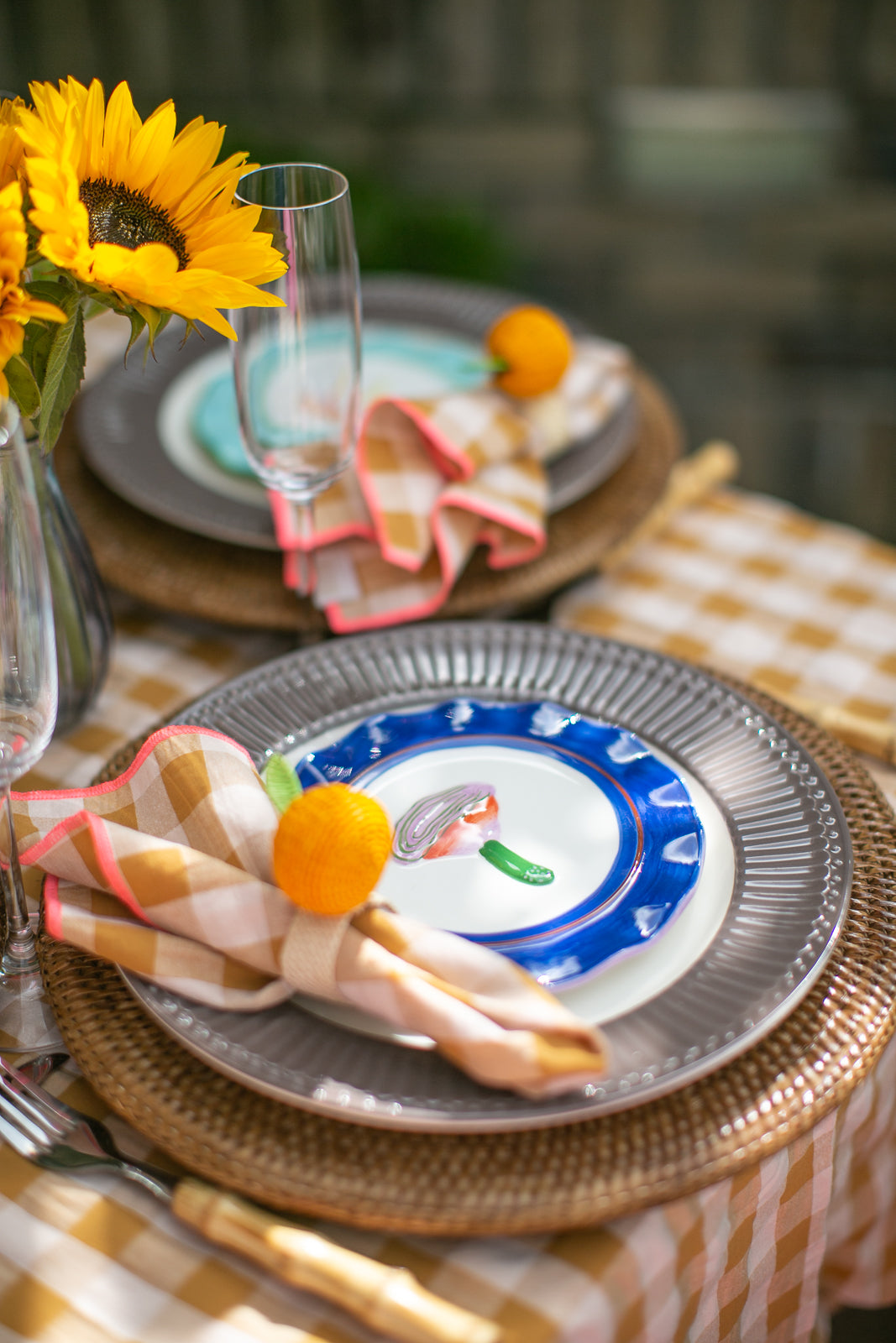 Magic mushroom Plate,  Set of 4