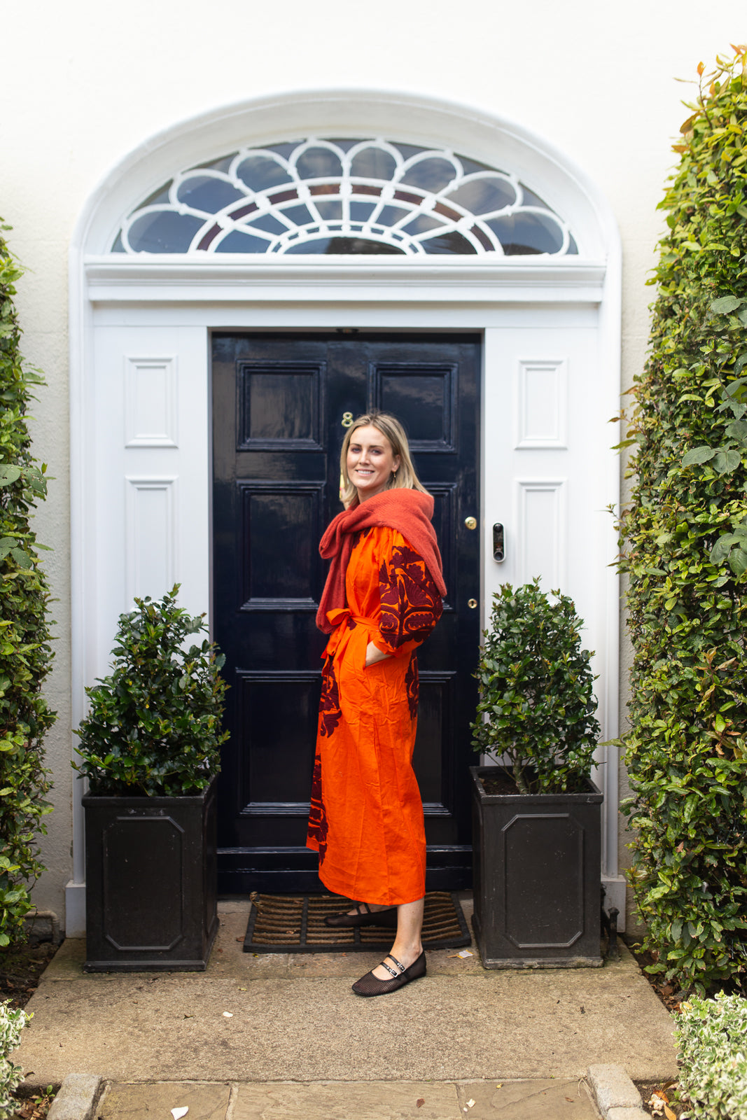 Simran dress Orange