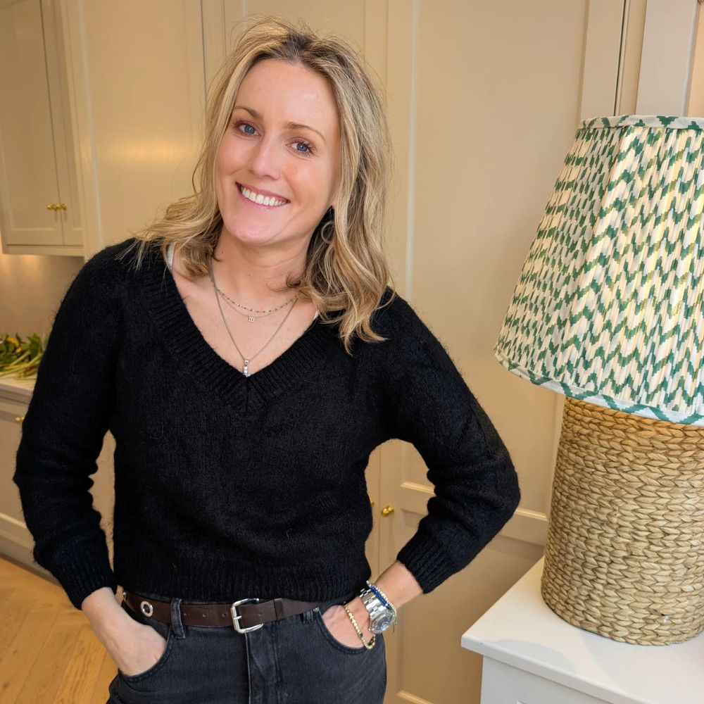Mohair V Neck Knitted Sweater