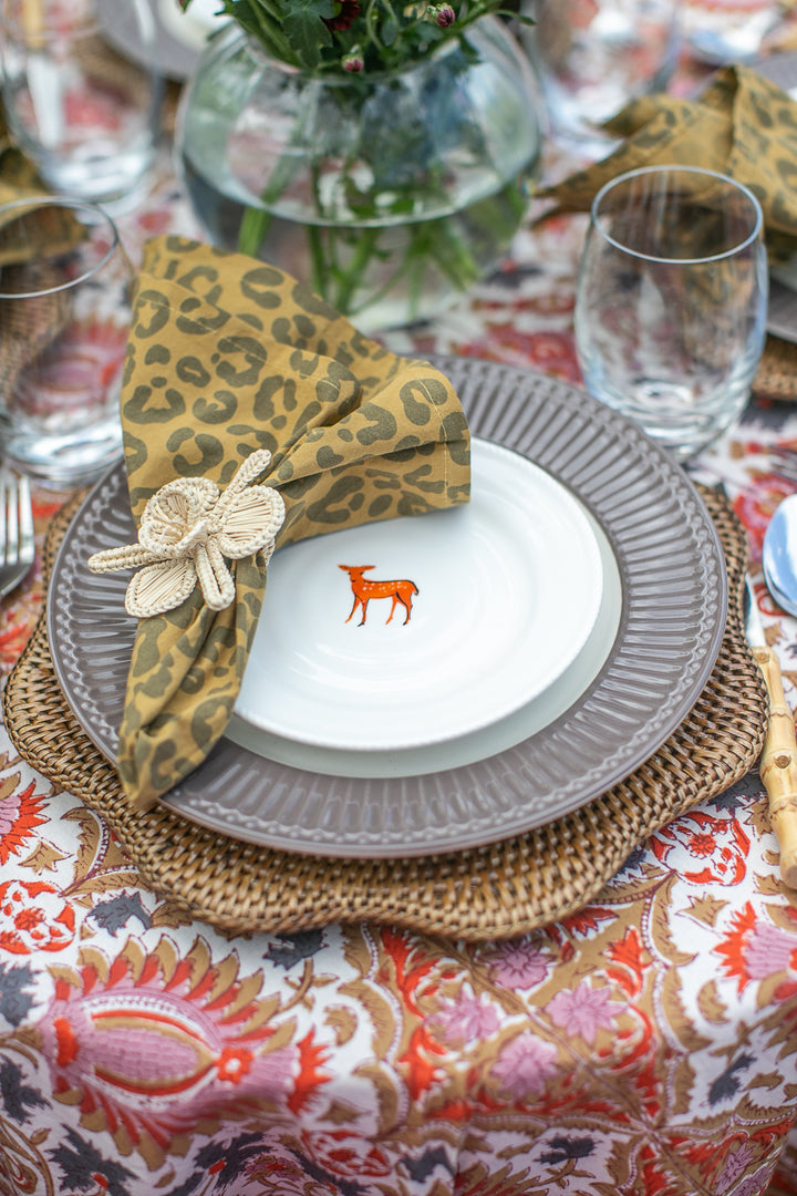 Leopard Napkin set of 4