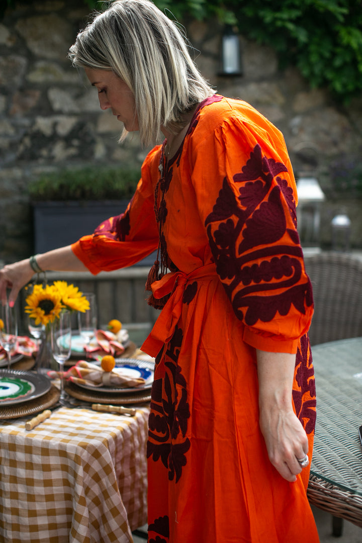 Simran dress Orange