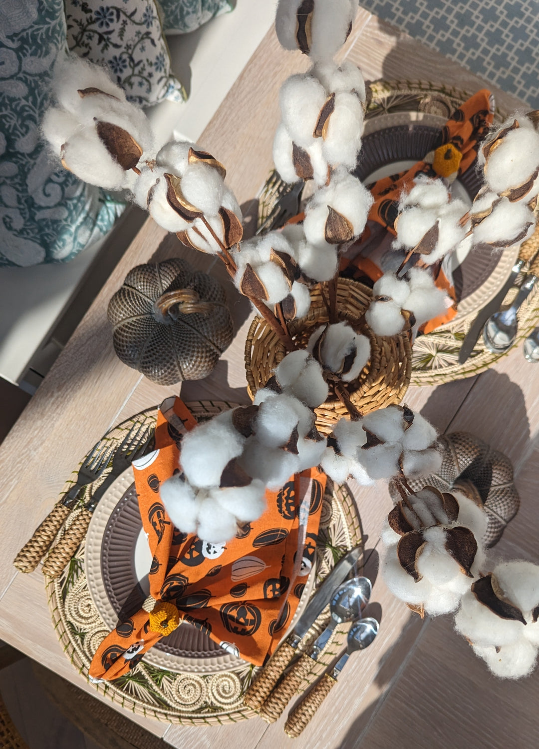 Fleur Dried Cotton Flowers-Faux Flowers-LNH Edit